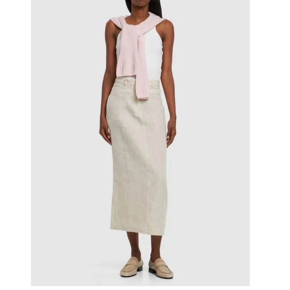 Reformation Cream Maxi Skirt